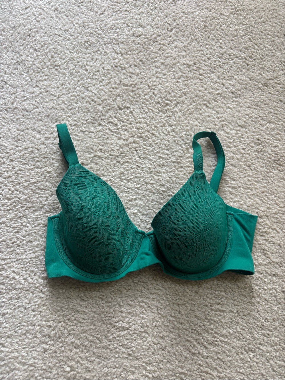 aerie Teal Lace T-Shirt Bra